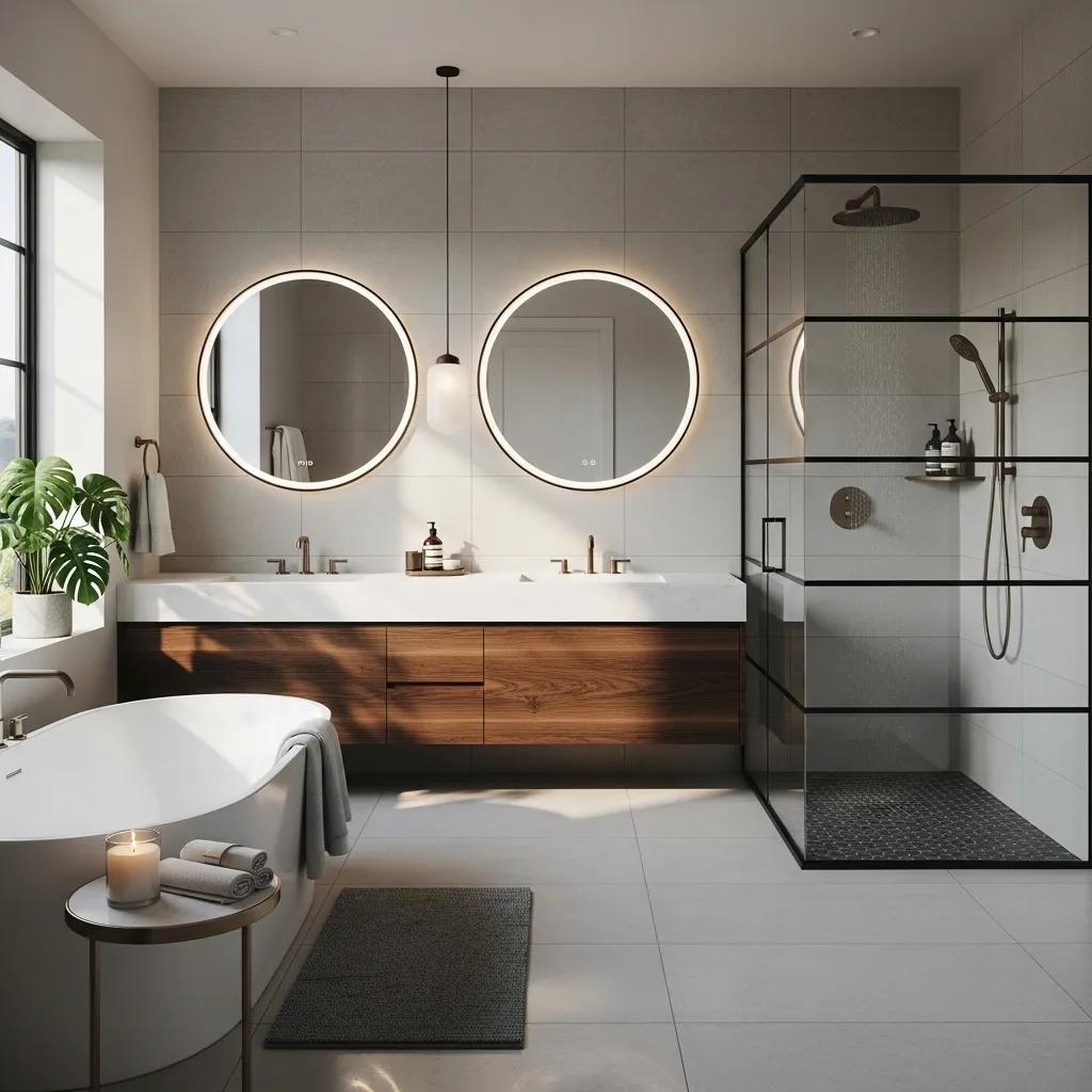 Modern bathroom remodel in LoDo Denver with sleek fixtures and elegant design