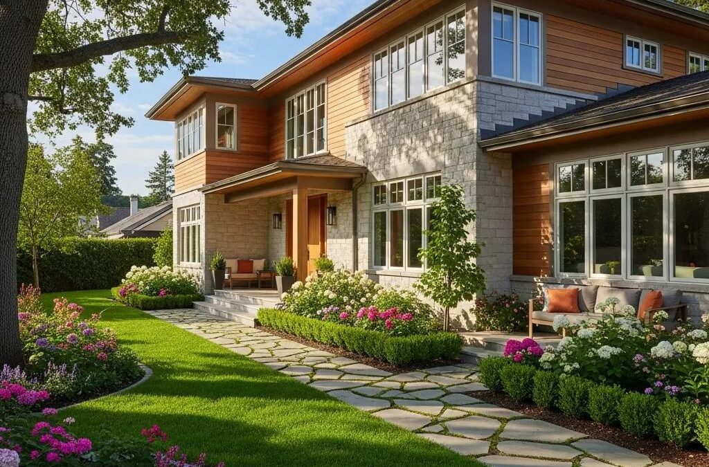 Beautifully renovated home exterior enhancing property value